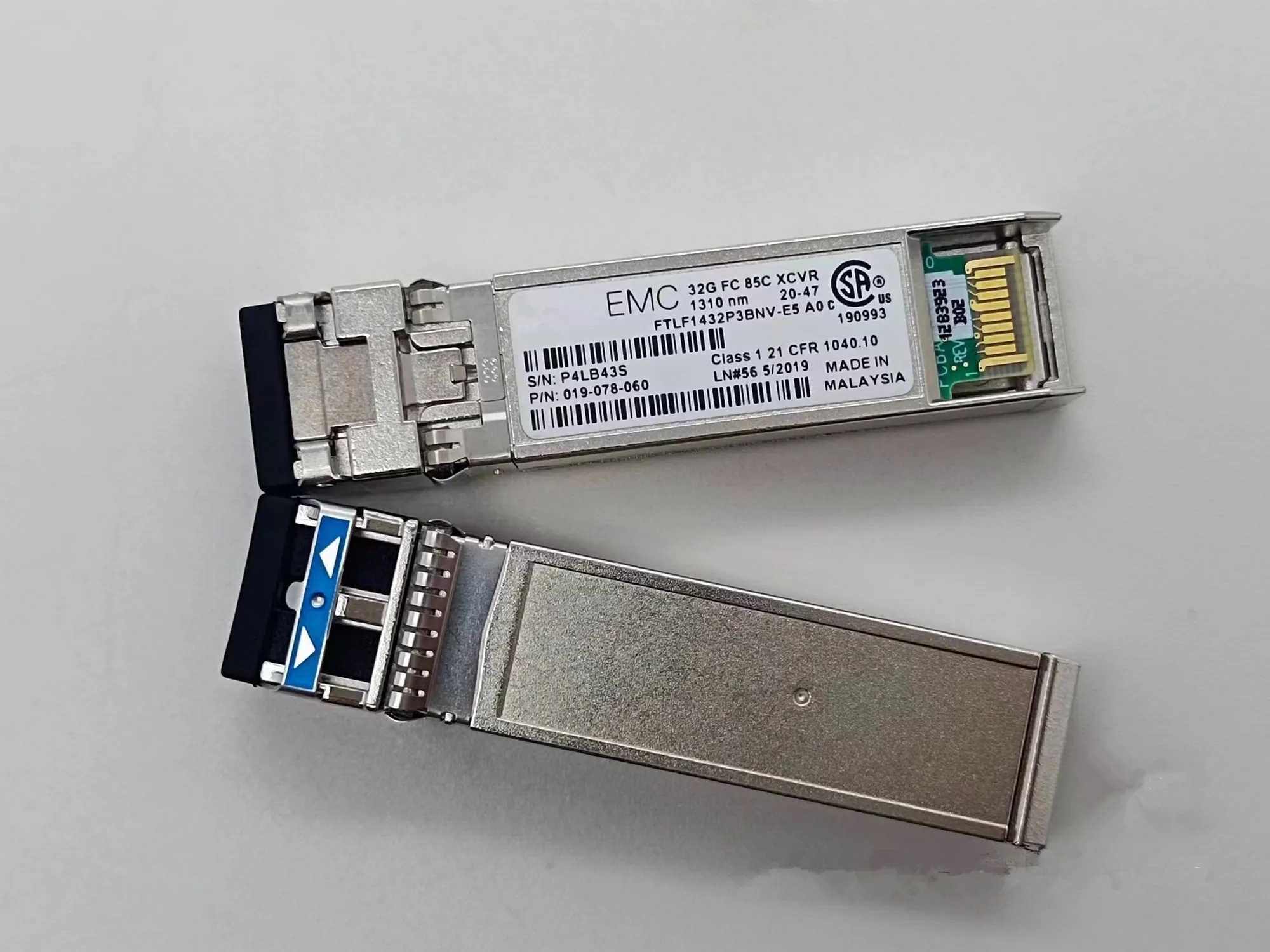 

1PCS SFP Transceiver 32GB 10KM Fiber Switch DEL-L FTLF1432P3BNV-E5 32G FC XCVR 1310NM 019-078-060