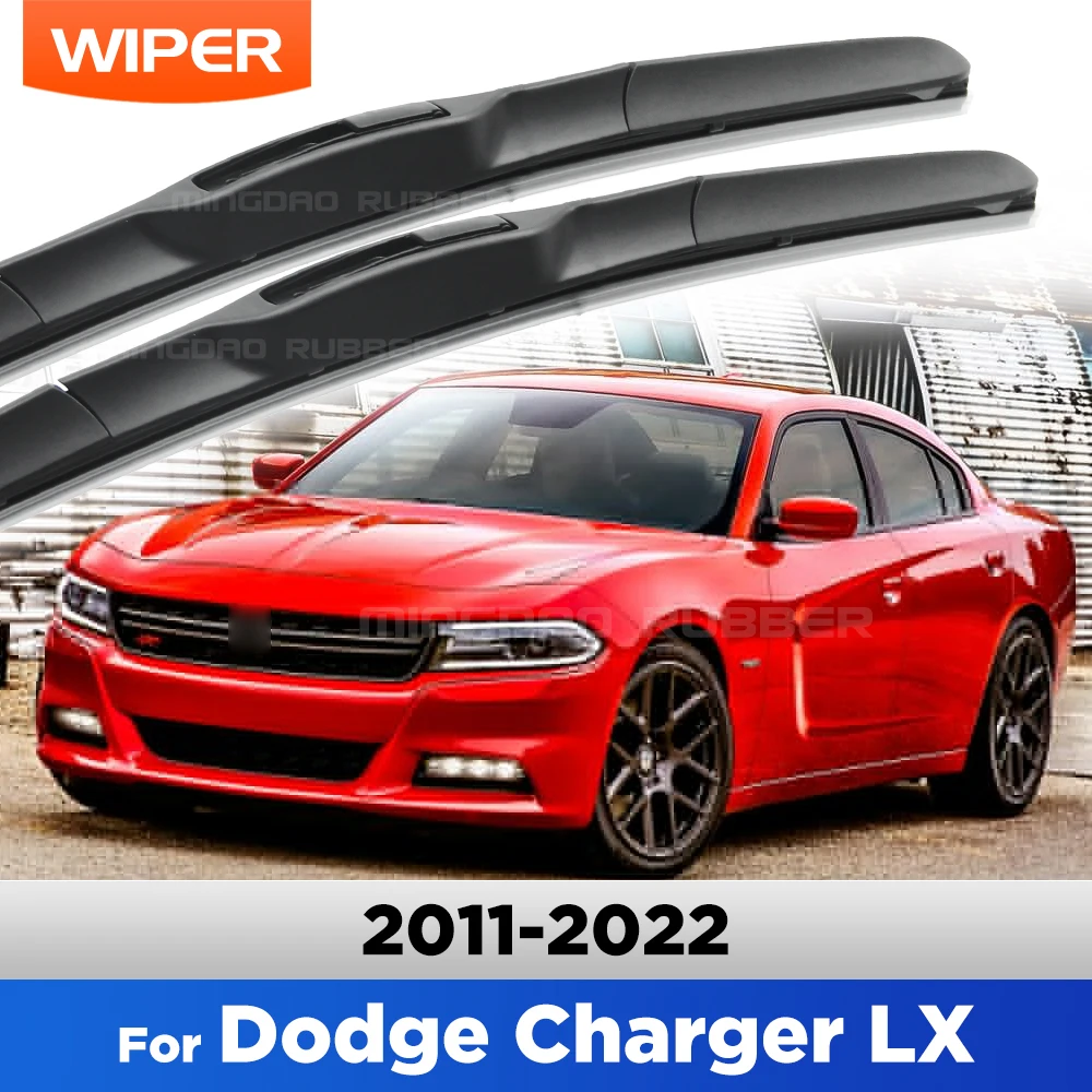 

CREATROAD Wiper Blades For Dodge Charger LX 2011-2022 2012 2013 2014 2015 2016 2017 Windshield Windscreen Window Brush 24"+21"