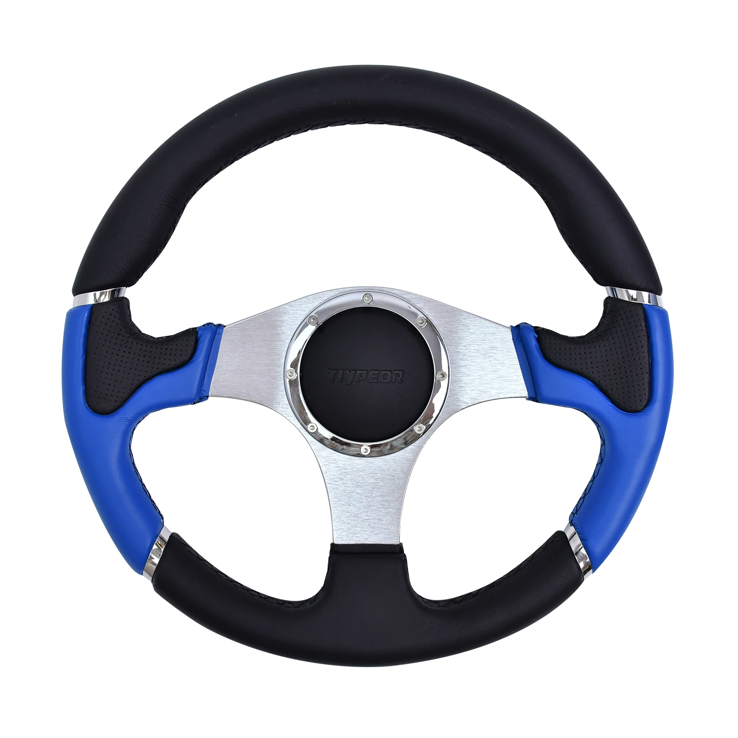

Tiypeor 14 inches 350mm Universal Leather Racing Sports Game Simulator Steering Wheel