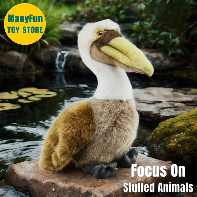 

Pelican Plush Toy Realistic Cormorant Plushie Lifelike Gannet Stuffed Animal Pelican Simulation Doll Toy Gift
