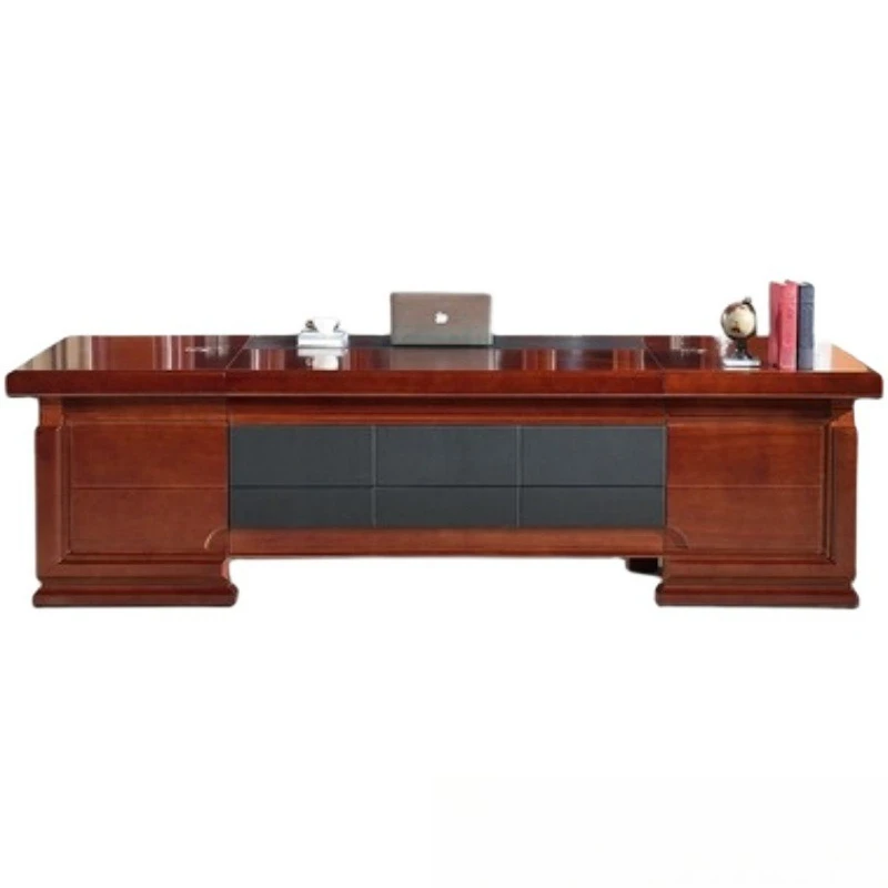

Desk, boss, leather office furniture, large desk, atmosphere