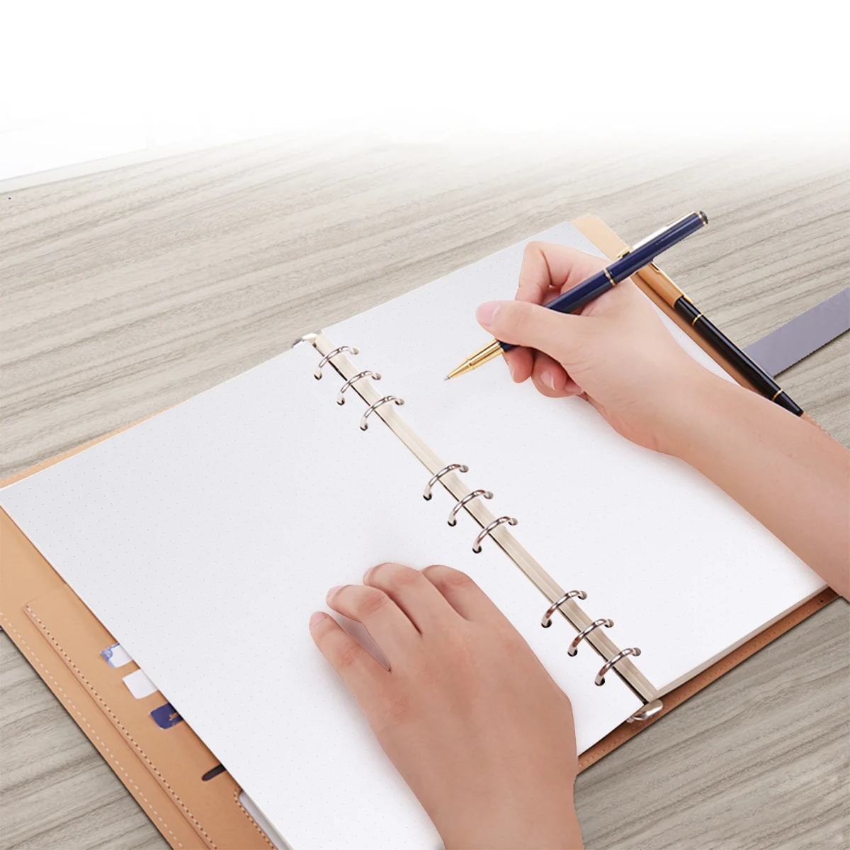 90 ورقة B5 دفتر فضفاضة ورقة الملء منقط ورقة استبدال 9 ثقوب للمجلات مدرسة السفر مذكرات مكتب الكتابة الرسم #3