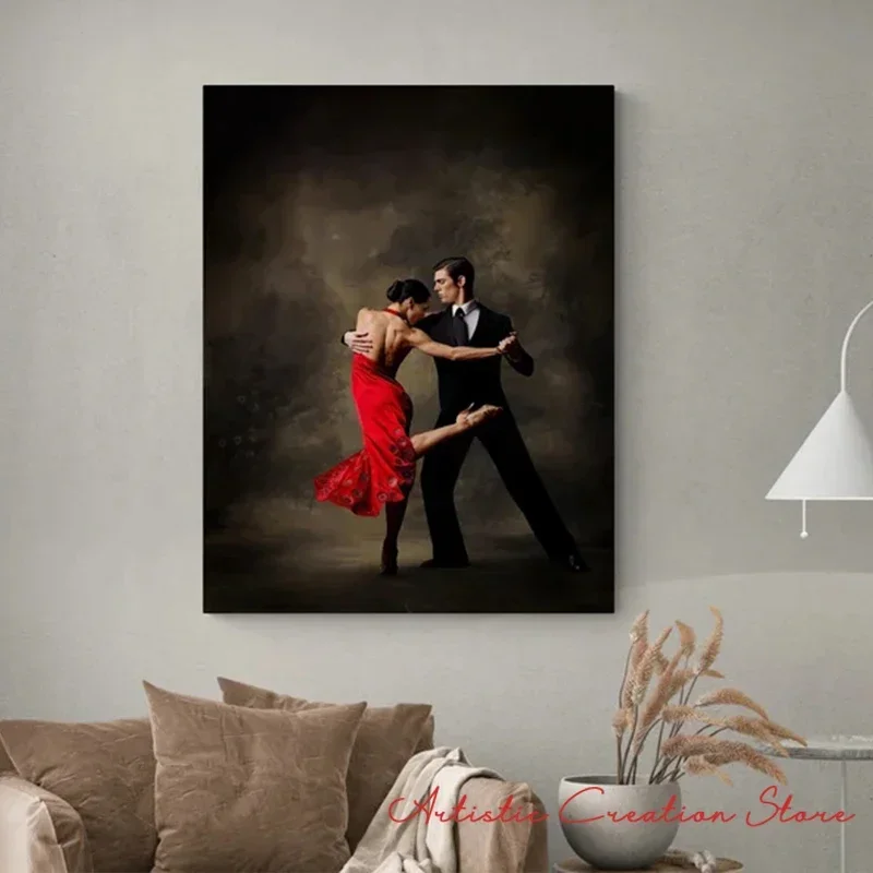 Tango Canvas Painting Dance Posters Vintage Wall Art Pictures Charming Women Party Dancer Art Nordic Living Room Art Home Decor