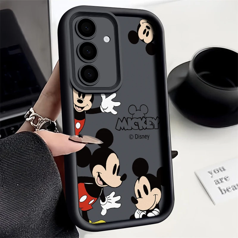 Dinsey Mickey Mouse Cartoon Cute Kawaii Phone Case For Samsung A 14 15 S 21 22 23 24 25 35 52 53 54 5G Plus Y2K Creative Cover