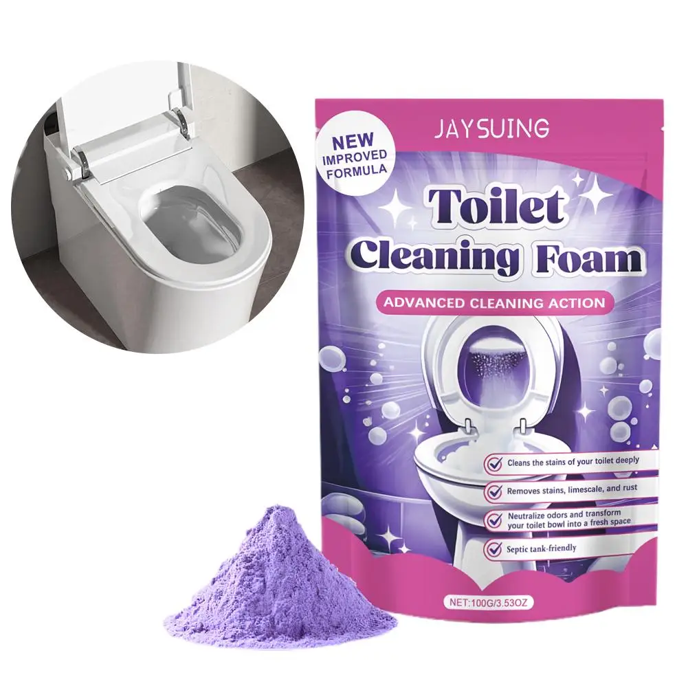 Toilet Bowl Cleaner Powder – Removes Yellowing, Limescale & Hard Water Stains, Deep Glaze Penetration (1/2 Pack)