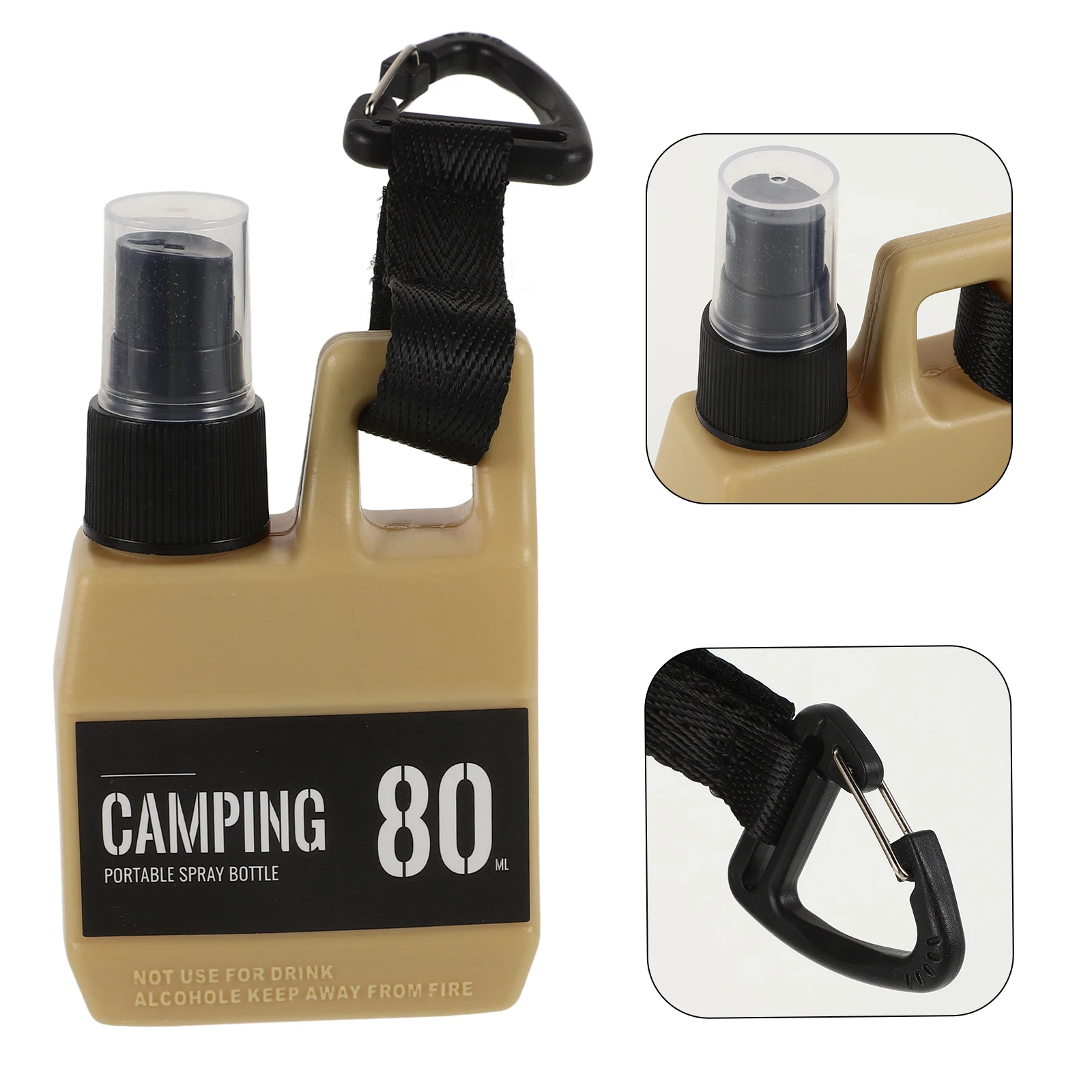 

80Ml Plastic Spray Bottle Travel Size Small Portable Sprayer For Hair Toiletries Outdoor Camping Leakproof Resilient Empty