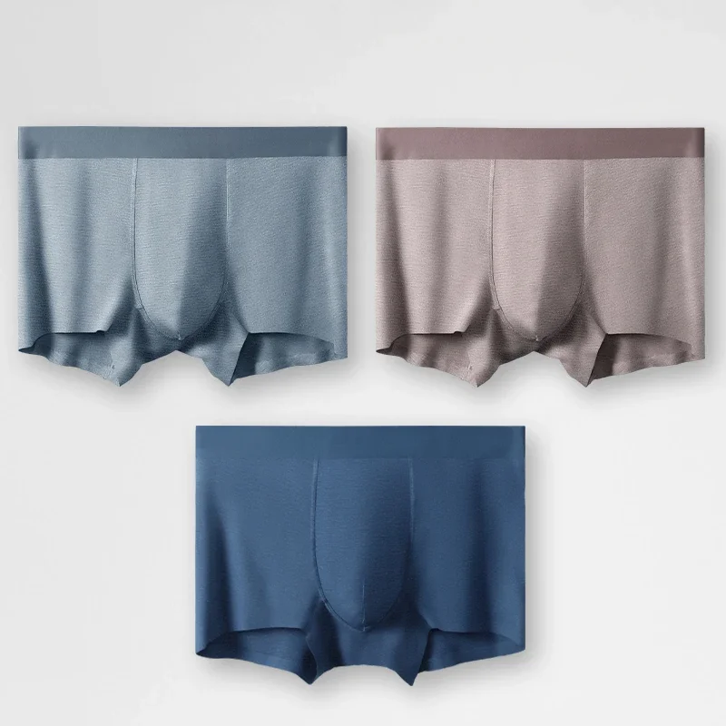 3PC กางเกงในชายผู้ชายนักมวยผ้าฝ้าย Modal กางเกงฤดูร้อน Slim Boys กีฬา PLUS ขนาดกางเกงขาสั้นหัว