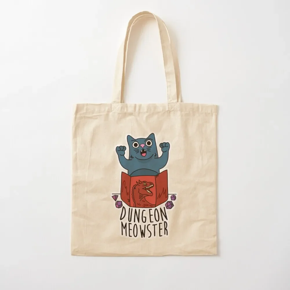 Dungeon Meowster Tote Bag hand bag ladies Handbags women Shopping bags Big bag