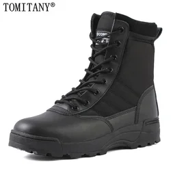Botas tácticas de cuero para hombre – Combate, desierto y caza