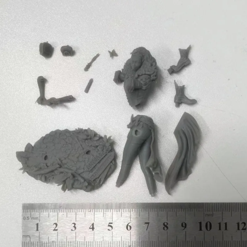 Figura de resina ensamblada a escala 1/24, Kit de modelismo, estatuilla Diorama, Kit de garaje de Hobby, sin montar, sin pintar