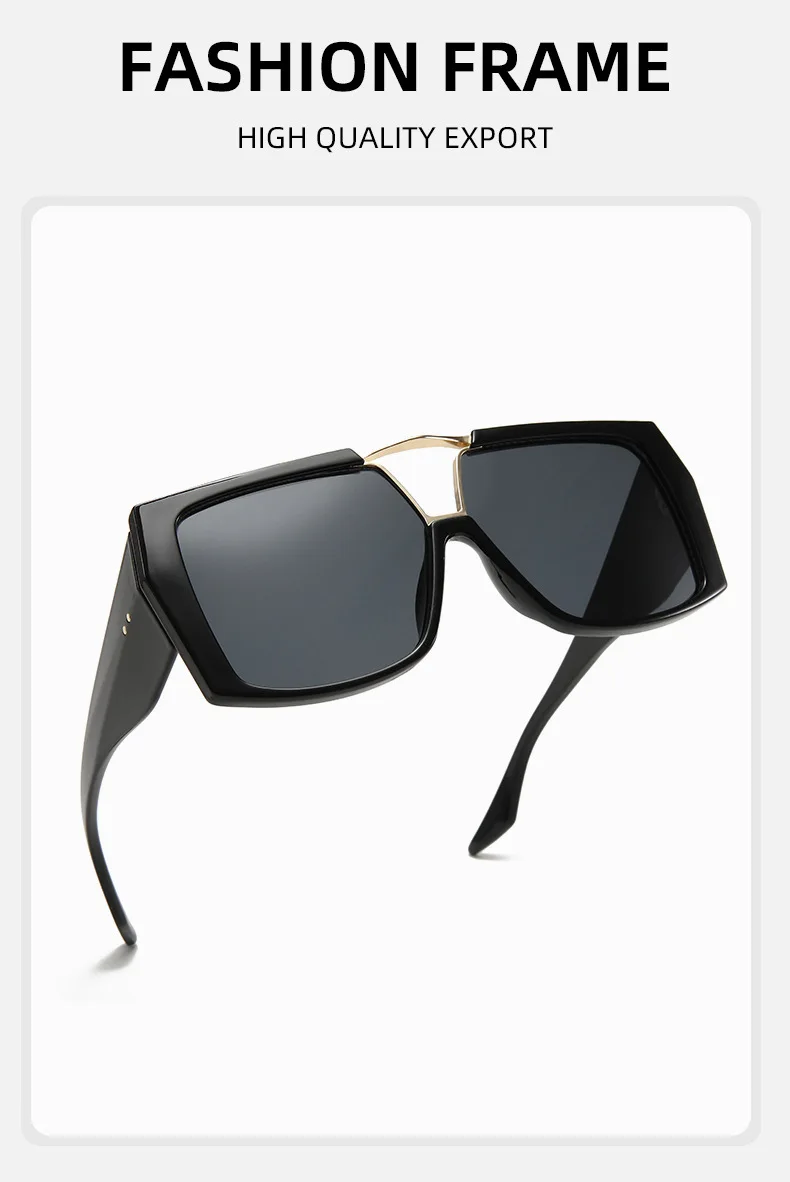 Lunettes de soleil pour hommes et femmes, lunettes de soleil de style hip-hop punk vintage, adaptées à l'alpinisme, au tourisme et à la plage