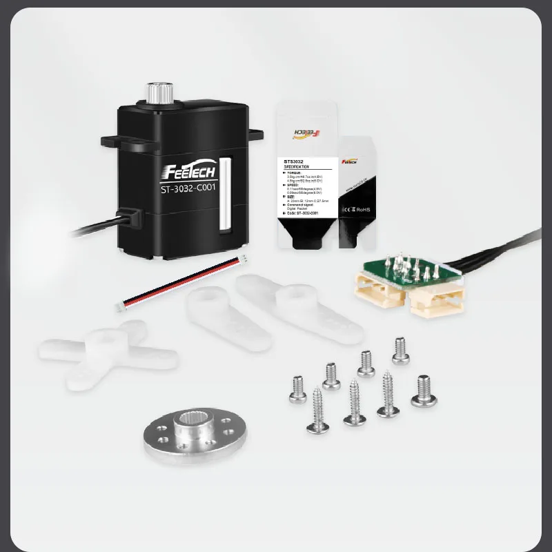 Servo Feetech STS3032 6V 4,5 KG.CM para Robot de mano dexterosa, accionamiento conjunto, Era inteligente de Servo de manos destros