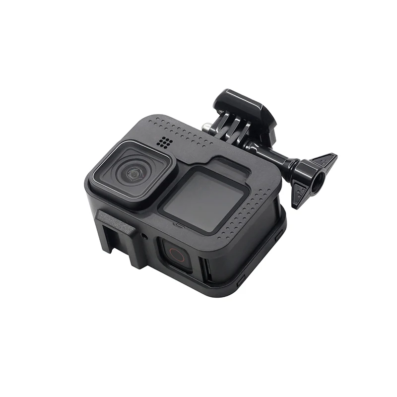 Protective Frame Case with Cold Shoe Adapter For GoPro Hero 12 11 10 9 Black Action Camera Accessories