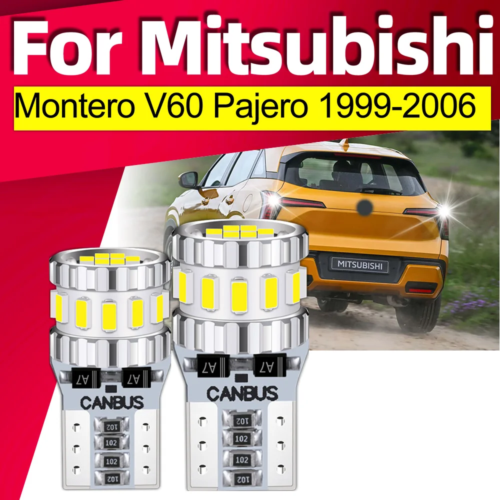 

2 шт. T10 автомобильные светодиодные лампы для парковки для Mitsubishi Montero V60 Pajero 1999-2003 2004 2005 2006, внутренние освещение номерного знака автомобиля