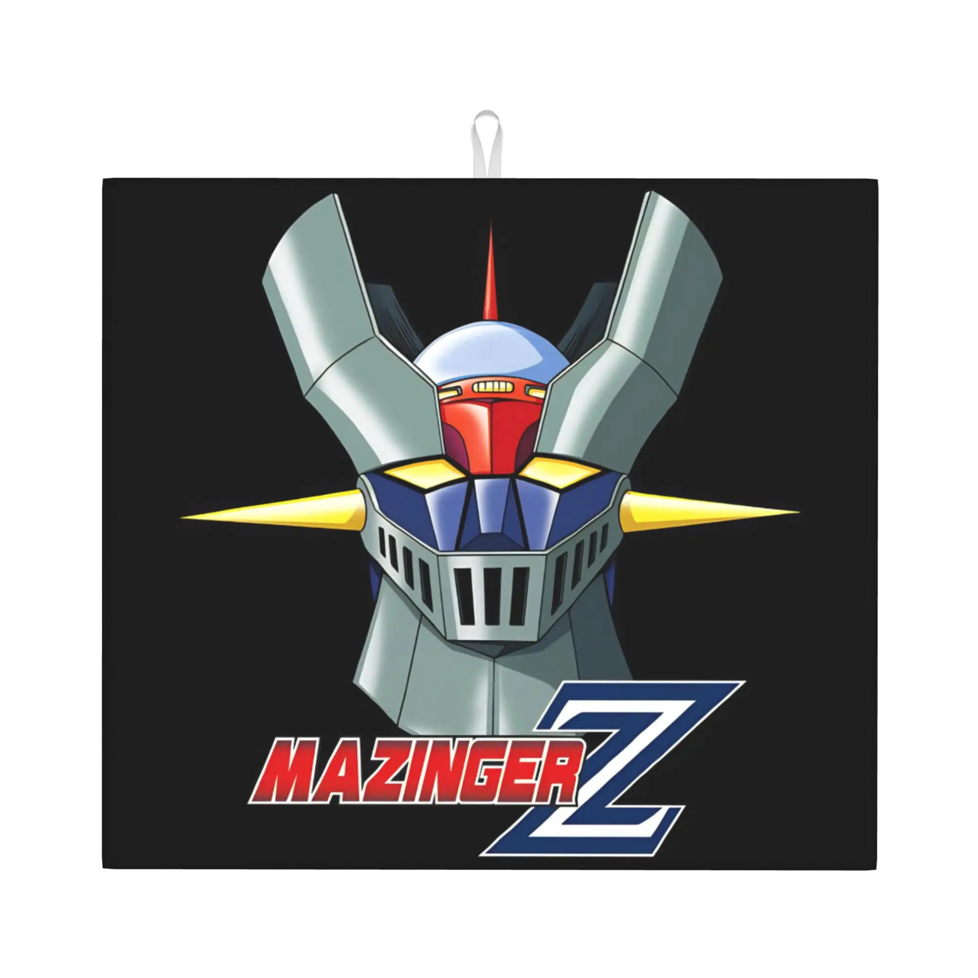 Mazinger Z Anime Non Slip Kitchen Counter Protector Mat Barware Tableware Reusable UFO Robot Grendizer  Drying Mat For Kitchen