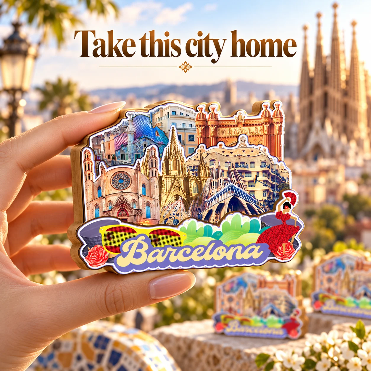 Leon Palencia Salamanca Segovia Soria Valladolid Zamora Barcelona L'Hospitalet De Llobregat SPAIN Fridge Magnet Travel Souvenir