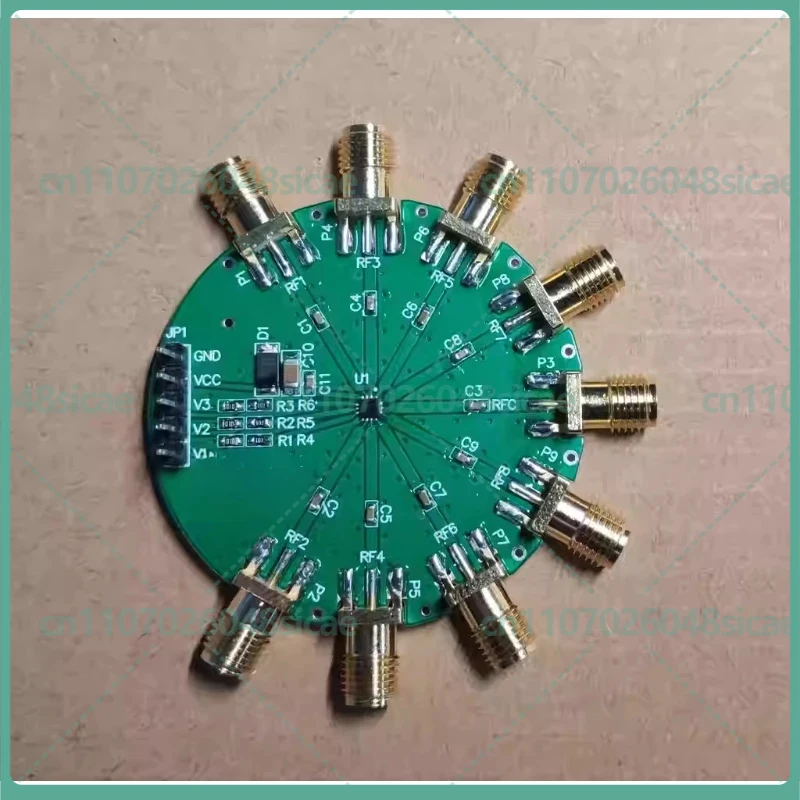 

Переключатель SP8T 10K-6G, 1 из 8 выходов, тестовая плата 0.1G, однополюсный восьмипозиционный, для ВЧ/СВЧ, SKY13418