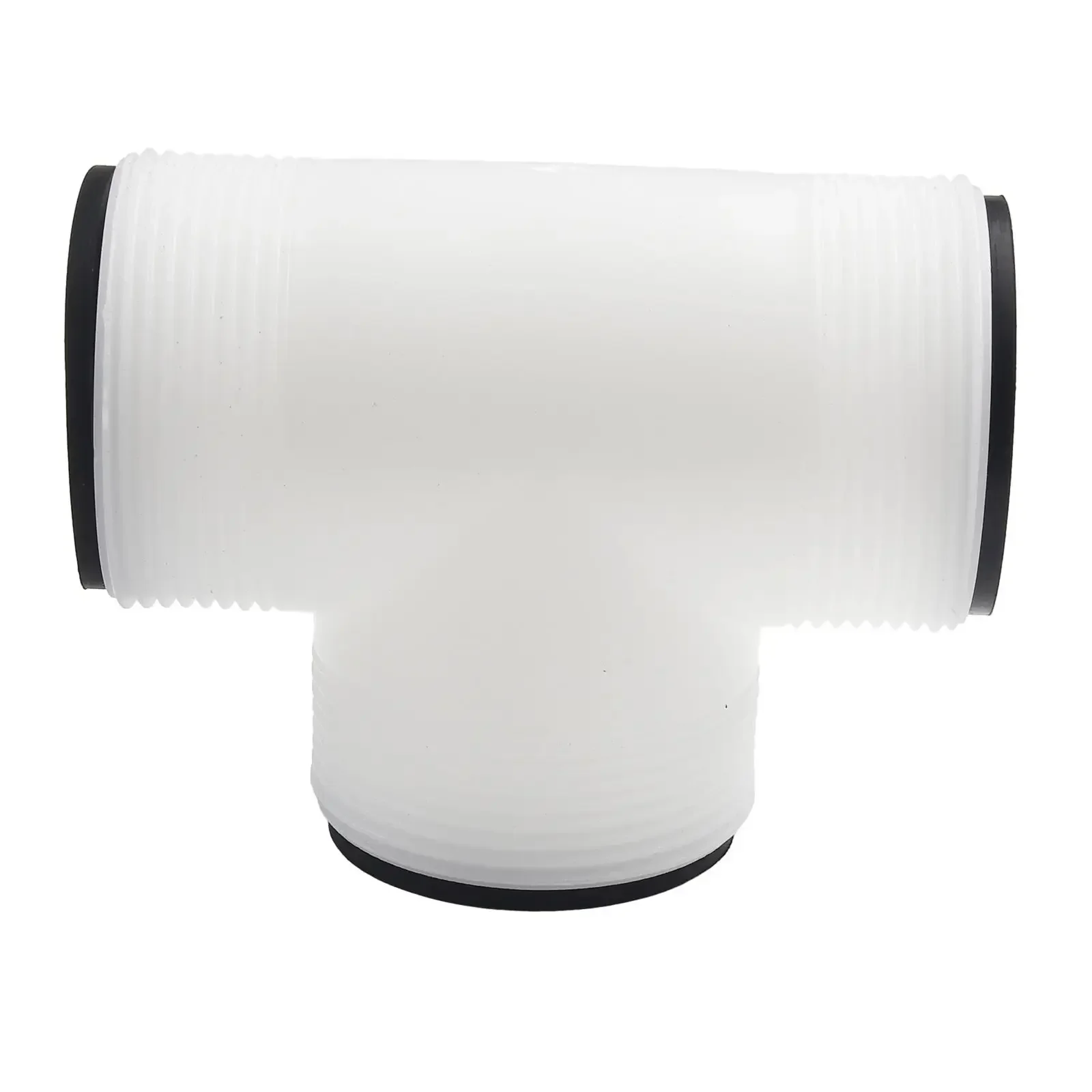 Pool Pump Hose Tee for Intex Systems with Dual 1.25 Inch Threads and TPE Seals Supporting Hose Branching and Flow Management