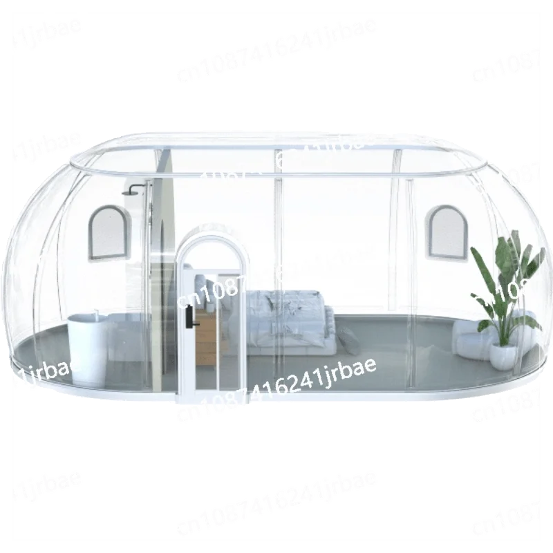 Cheap Sale Luxury Transparent Camping Hotel Round Polycarbonate Luxury Prefabricated Dome HouseDeposit price