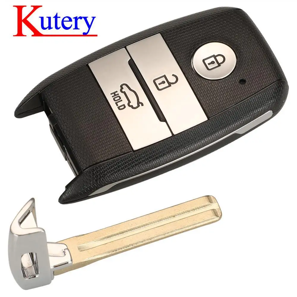 jingyuqin 3 Buttons Smart Remote Car Key Shell Cover For Kia Picanto Optima Sorento Sportage With 2 Types Key Blade Replacement