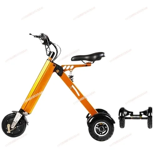 Folding Electric Tricycle for Adults, Super Lightweight, Portable, Mini, and Compact