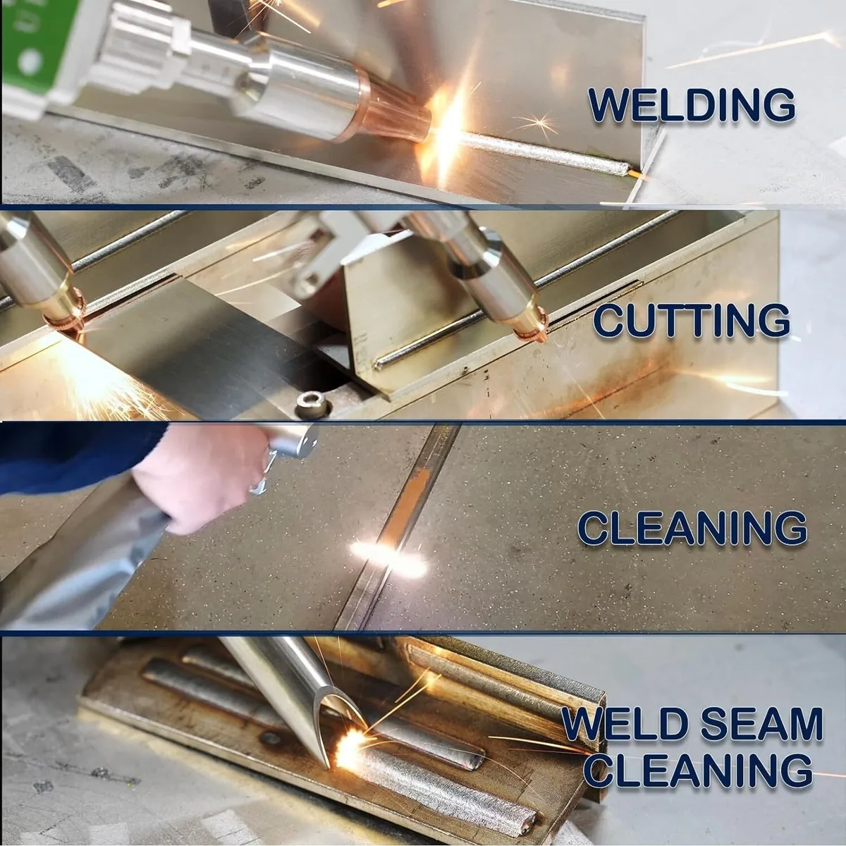 

4-in-1 Handheld Fiber Laser Welder Cleaner and Cutting Machine for Laser Welding