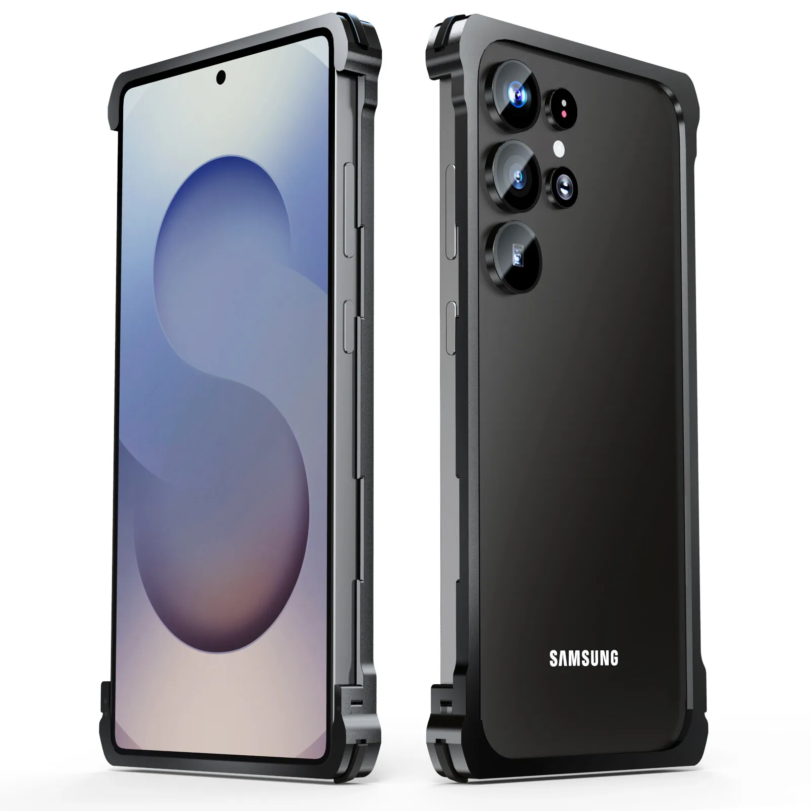 Metalowe etui ochronne klasy wojskowej do Samsung Galaxy S25 Edge S24 S23 S22 S26 Ultra, aluminiowa ramka, twarda, odporna na wstrząsy obudowa. — zdjęcie produktu 6