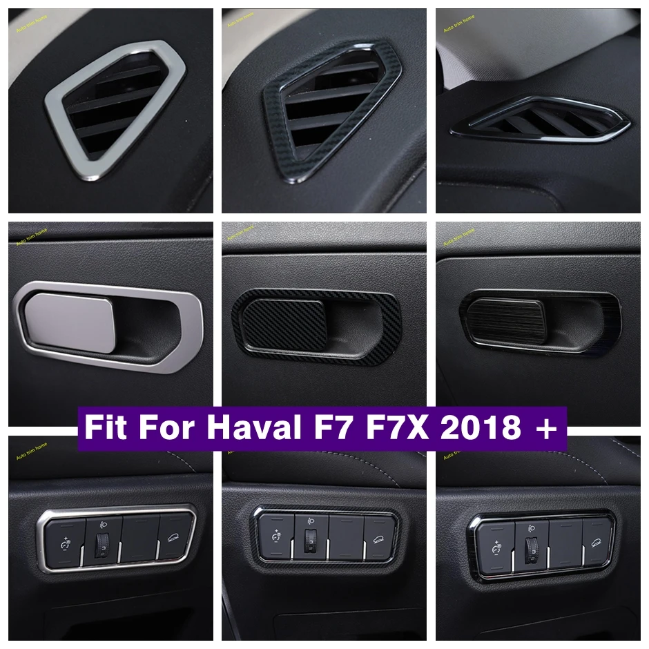 

Copilot Glove Storage Box / Air AC Outlet Vents / Head Lights Switch Control Panel Cover Trim Fit For Haval F7 F7X 2018 - 2022