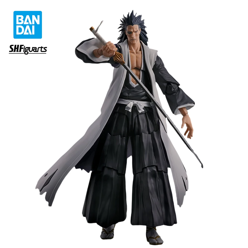 

В наличии Оригинальные BANDAI SHF отбеливающие тысячелетние войны крови Zaraki Kenpachi ПВХ Аниме фигурки модели игрушки