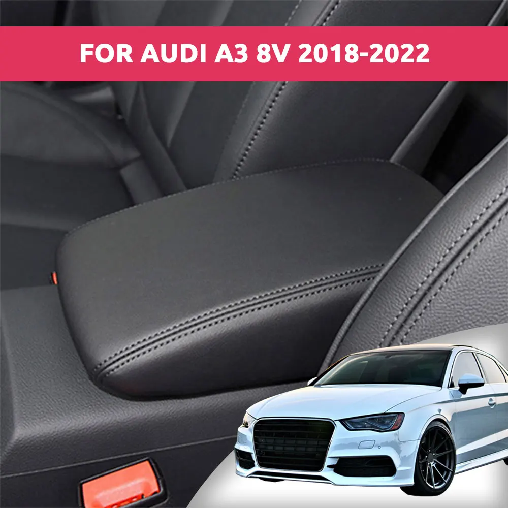 

For Audi A3 8V 2018 2021-2022 Microfiber Leather Car Armrest Cover | OEM Fit Anti-Tear Thermal Insulation Car Interior Protector