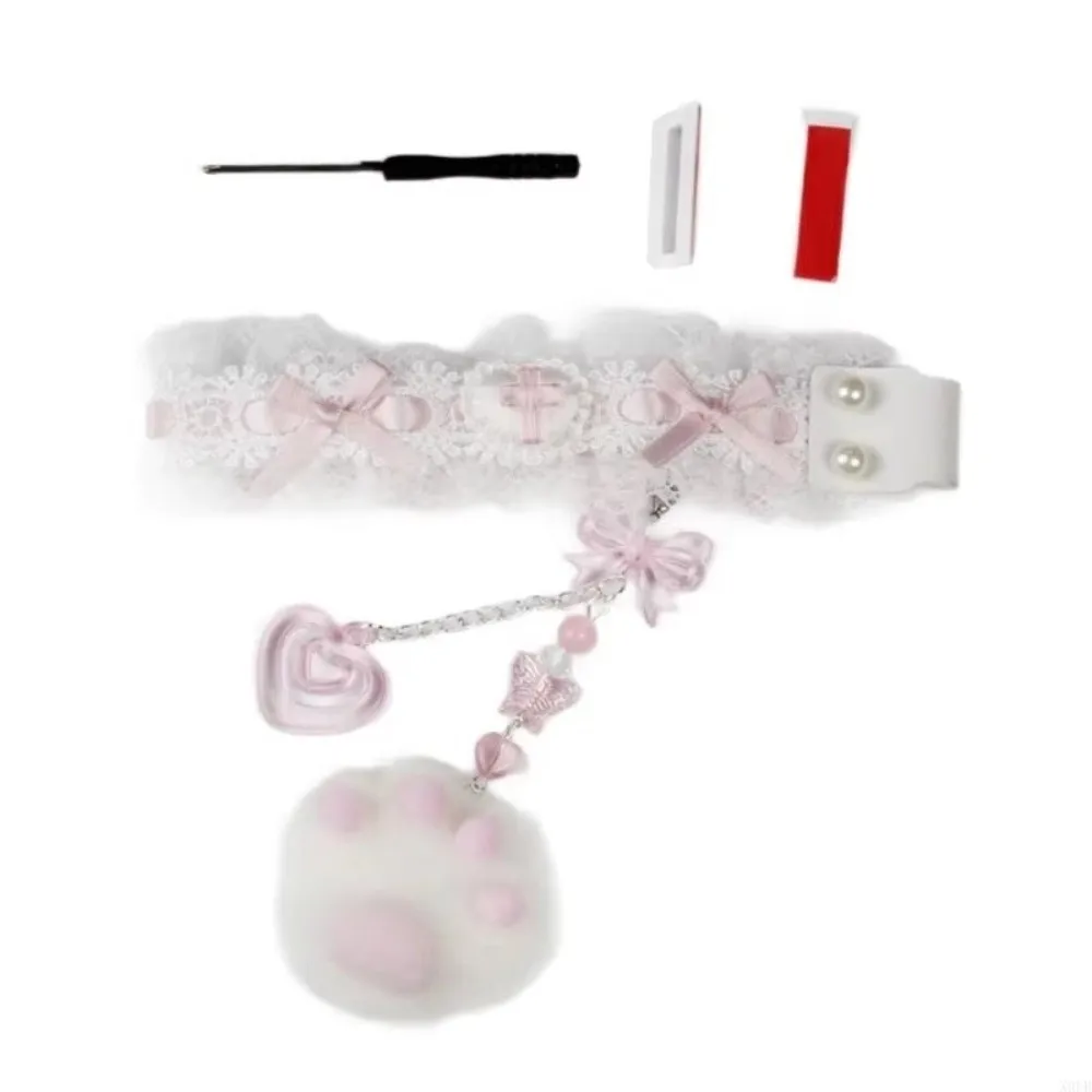 Lace Keyboard Ribbon Self-adhesive DIY Mechanical Keyboard Strap Personalized Keyboard Decor Accessories