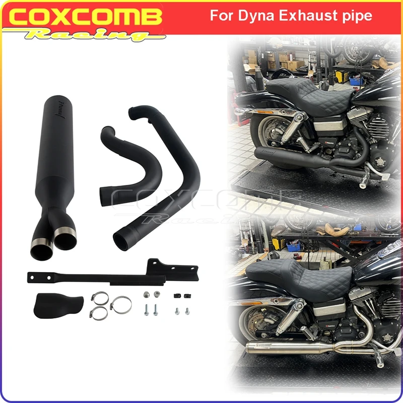 

Stainless Steel 2-in-1 1-3/4" to 2" Full Length Exhaust For Harley Dyna FXDF FXDL FXDB FXD FXDWG 2006-2017 Big Bore Header Pipe