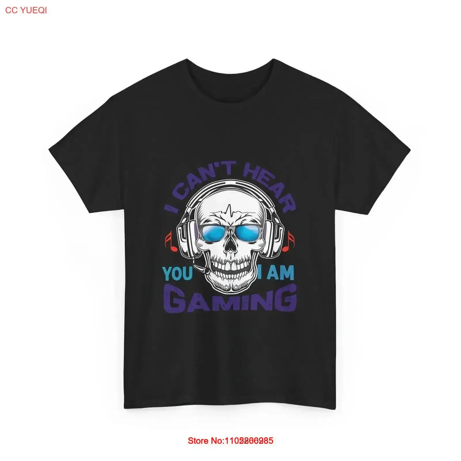 

I Can't Hear You I'm Gaming T Shirt Gamer for Gamers Cotton vintage Washed Versatile Stretched Stylish graphic homme Soft