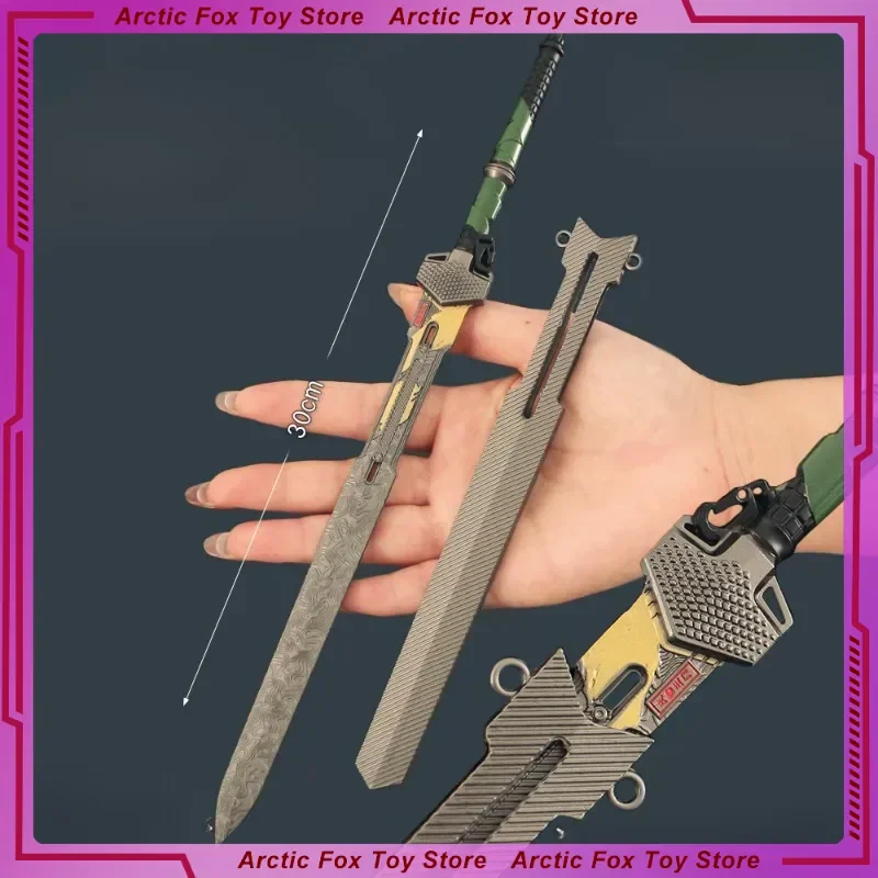 ใหม่ 30 ซม.A Arena Breakout เกมอุปกรณ์ต่อพ่วงยุทธวิธีดาบรุ่นของเล่นเครื่องประดับคอลเลกชันของขวัญงานฝีมือของเล่นเด็ก