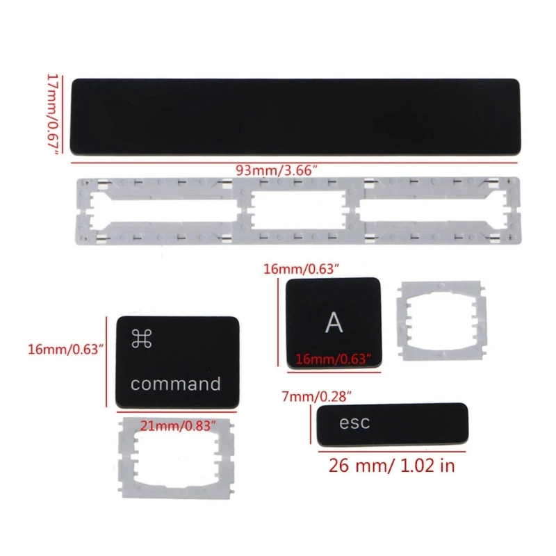 Bisagra de repuesto para teclado Macbook Pro Retina, Clips de tapa de llave individuales, 13 ", 15", A1706, A1989, A1707, A1990, A1708