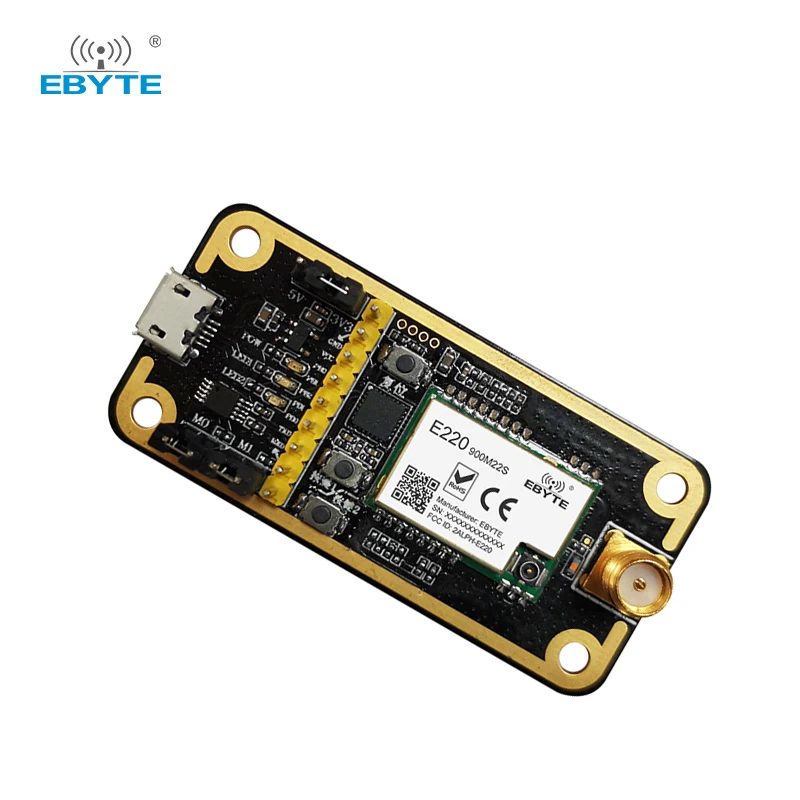 Placa de teste E220-900MBL-01 E220-900M22S Kit de avaliação de desenvolvimento Interface USB para controle principal TTL MCU STM8L151G4 Fácil uso