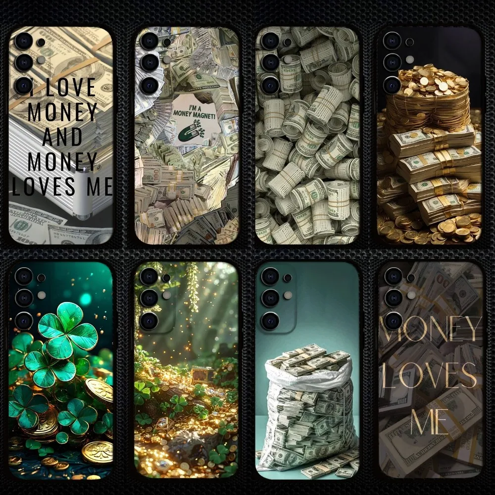 

Money Phone Case For Samsung S25/S24/S23/S22/S21/S20/Plus,Fe,Lite/Others Black Cover
