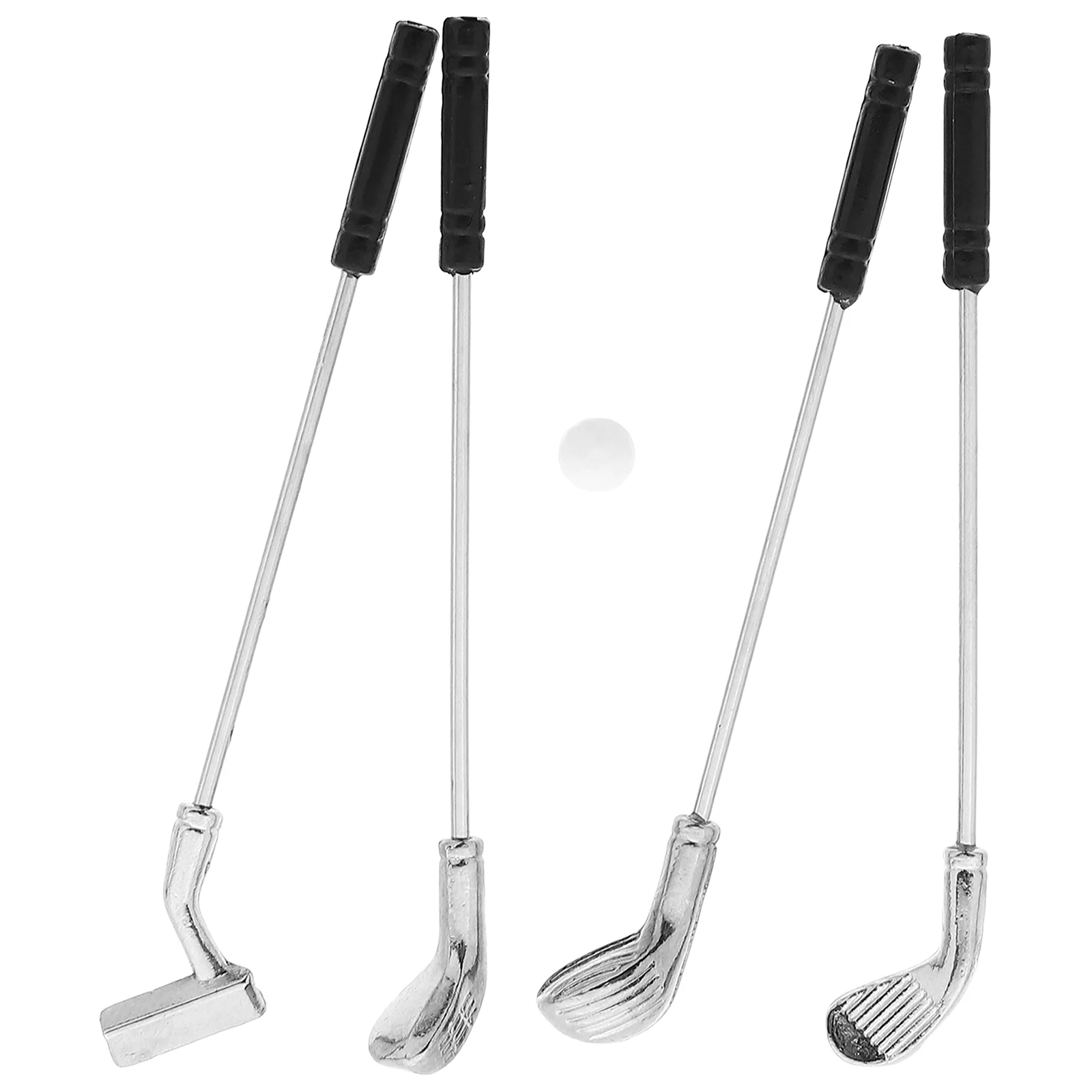 1 Set of 1/12 Scale Clubs with Ball Model Miniature Furniture Mini House Accessories miniature clubs mini house clubs