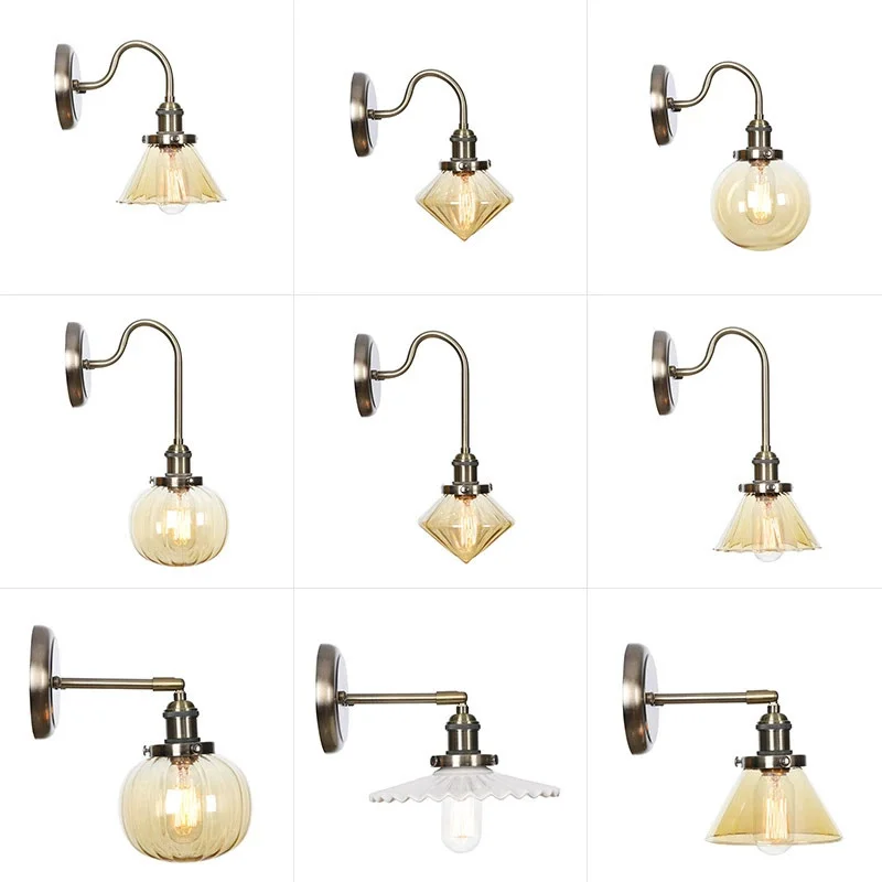 Nordic Luxury Creative Single Head Wall Light Modern LED Glass Small Wall Lamp Bedlight Hotel Bar Bedroom Corridor Wall Lights