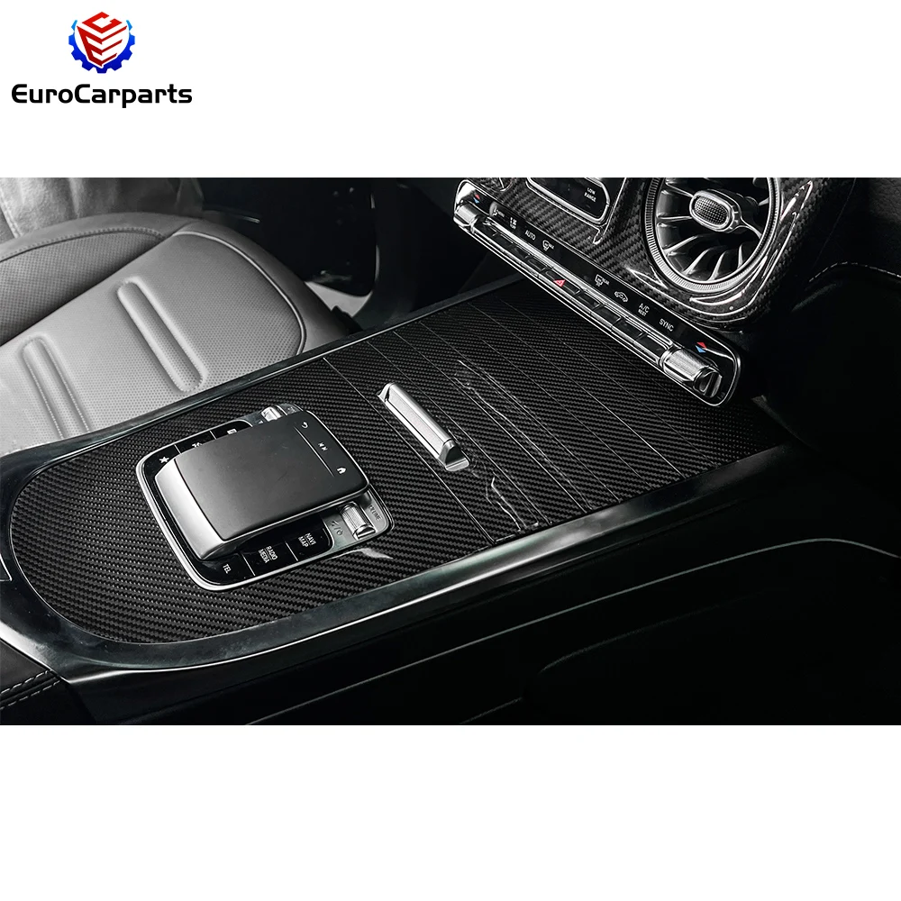 2025y G Class W465 Interior Trim Kit LCD Dashboard Bezel Shifter Bezel Door Handle Panels Dry Carbon 10-PCS set Interior Trims