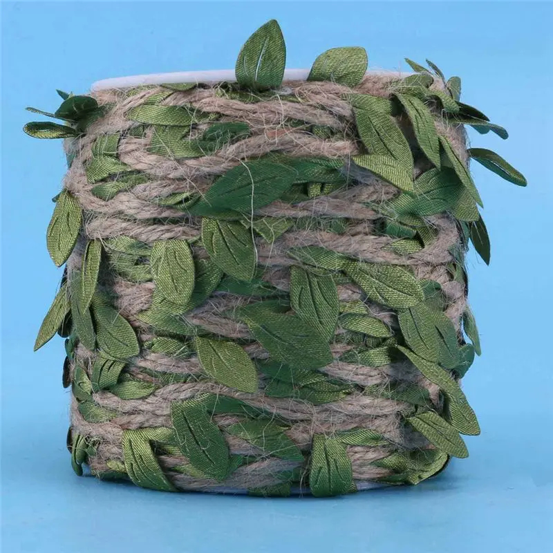 عرض ساخن-3X إكليل أوراق اصطناعية - 20 مترًا - أوراق الشجر الريفية لحديقة ليانا زينة أوراق الشجر الاصطناعية للحديقة أو الزفاف #4