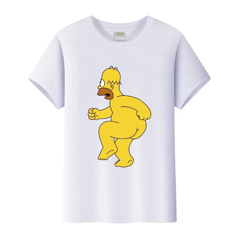 

Simple Disney The Simpsons Cartoon Women T-Shirt Family Summer Boy O-Neck Tshirt Men Tops Harajuku Girl Loose Tees Kids Clothes