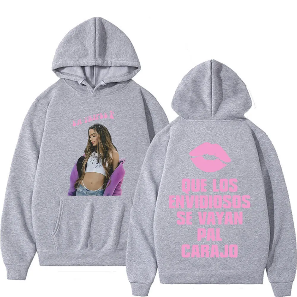 Singer Tini Stoessel بلوزات مطبوعة على الوجهين للرجال والنساء Harajuku سترات جمالية بأكمام طويلة مع قلنسوة كبيرة الحجم ملابس الشارع #4