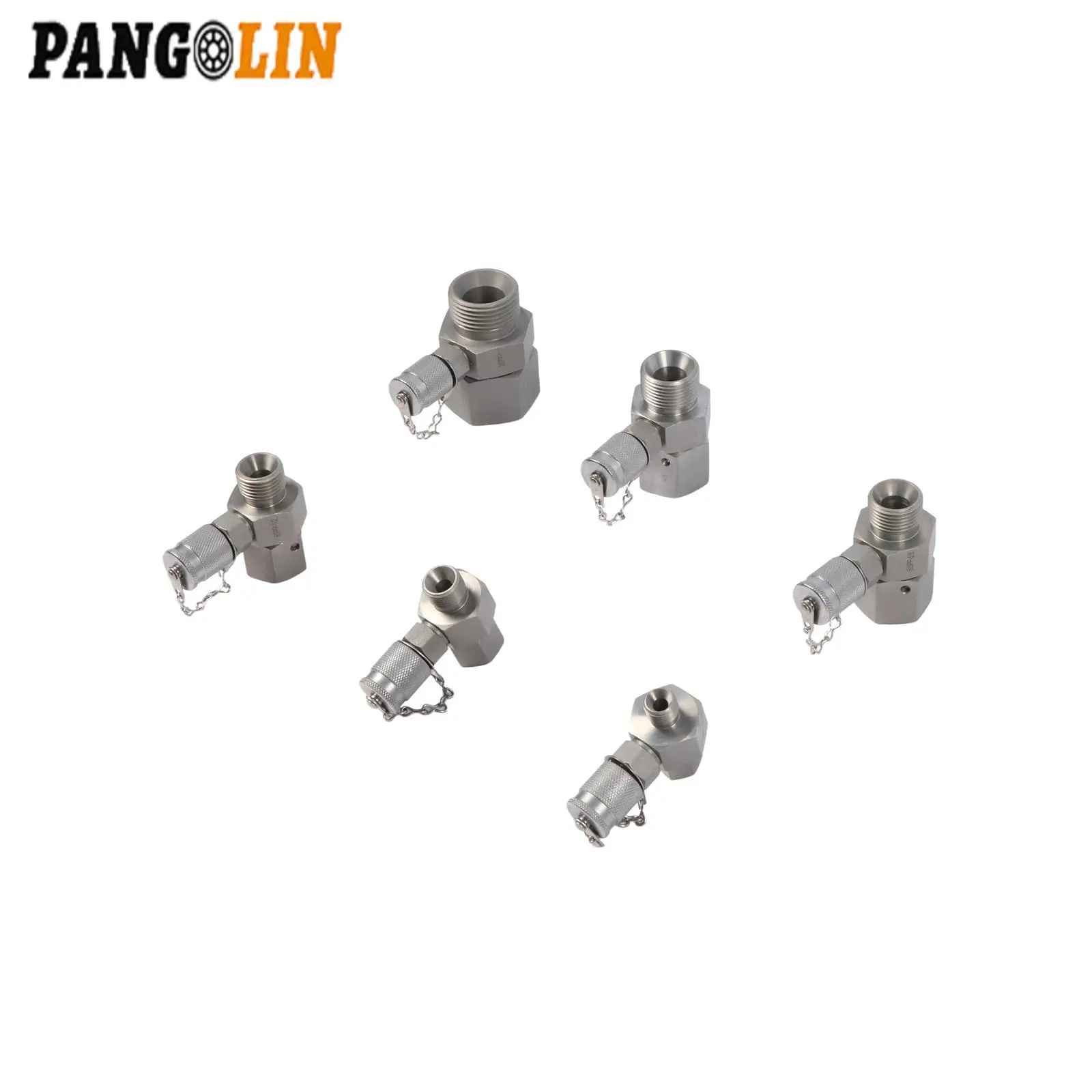 

6x1'' 3/4" 5/8" 1/2" 3/8'' 1/4'' Гидравлический поворотный тестер, набор муфт BSP для экскаваторов, строительной тяжелой техники