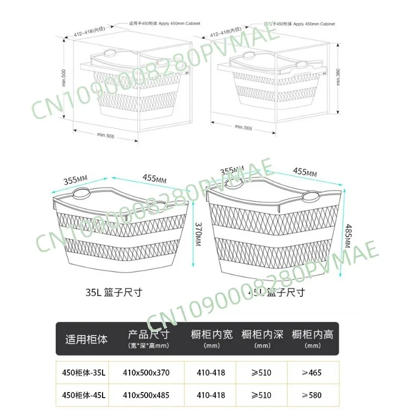 

Portable Embedded Laundry Basket - Bathroom Storage Cabinet for Dryer Top & Family Bathroom