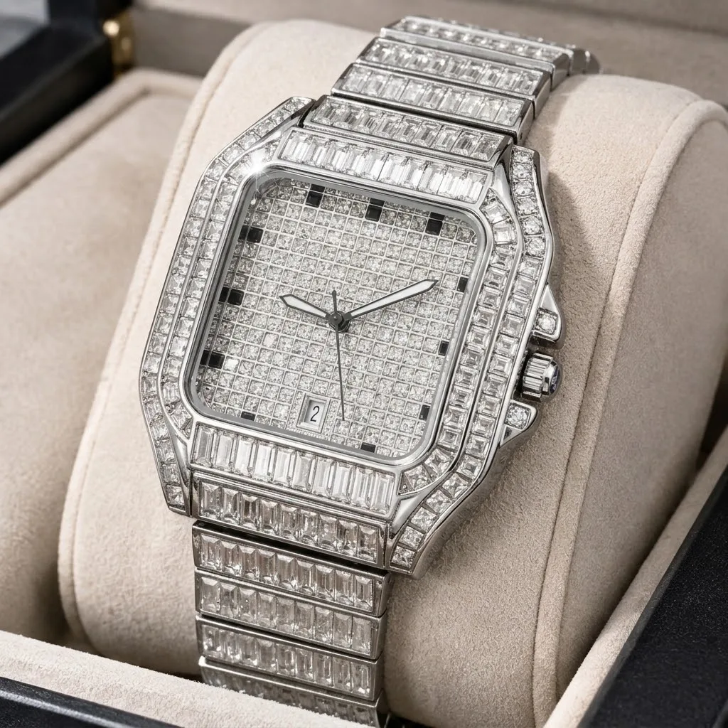 Men's Quartz Geometry Watch, Strip Strap, High Street Trend Style