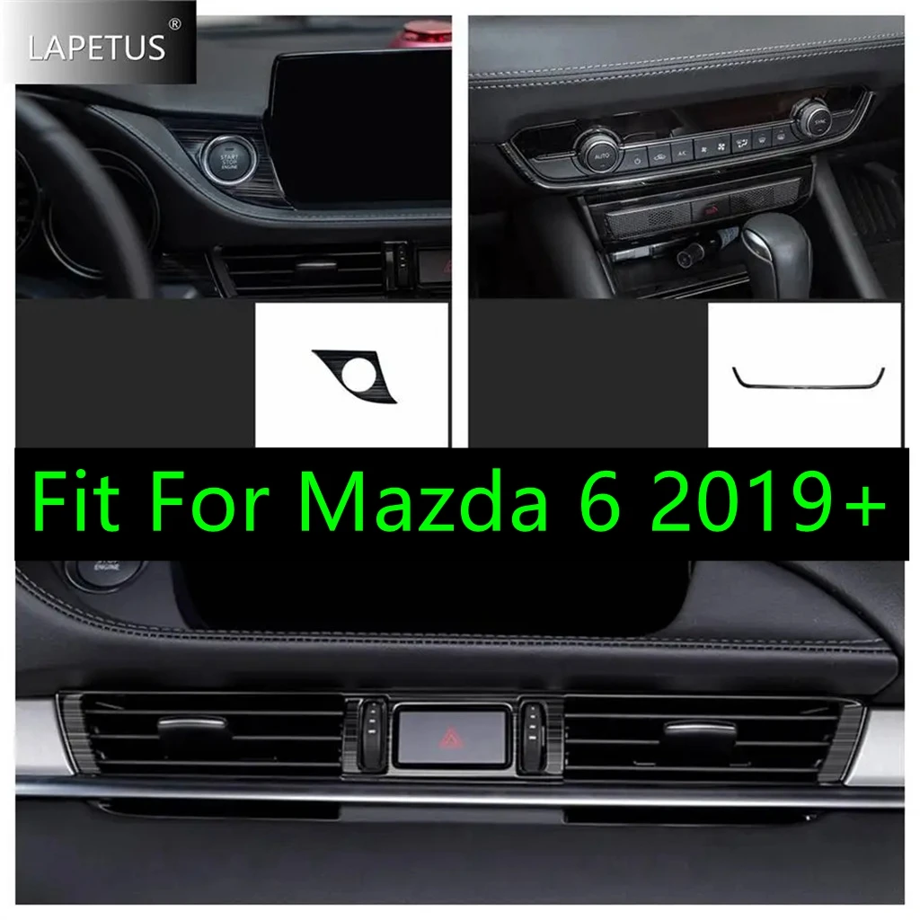 

Auto Accessories Start Stop Button / Central AC Air Conditioning Panel / Warning Light Decor Cover Trim For Mazda 6 2019 - 2021