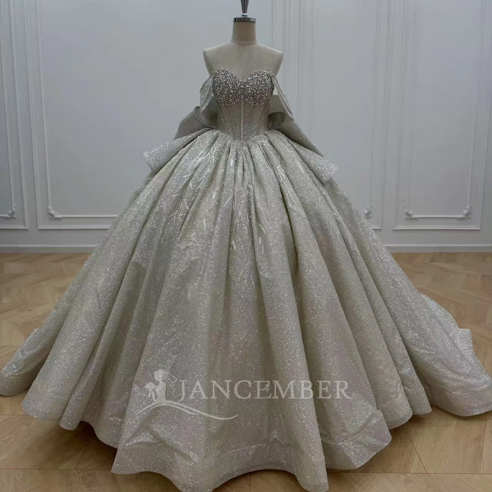 

Customized Ball Gown Quinceanera Dress 2025 Scoop Neck Beading Ruffles Cap Sleeve Vestidos De 15 Años Formal Sweet 16 Dress