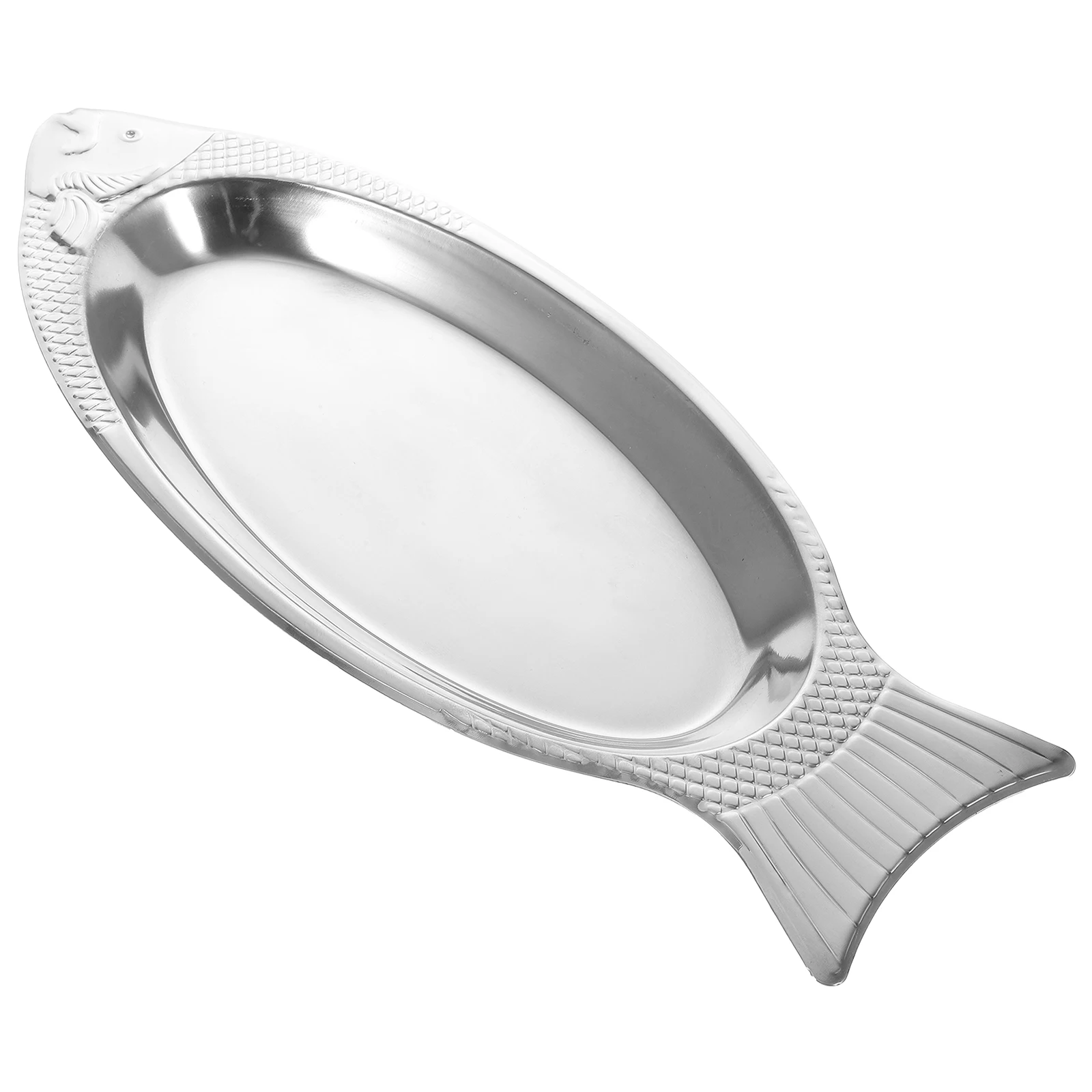 

Magnetic Fish Disk 40cm Stainless Steel BBQ Tray Strong Unique Design High Temp Resistant Tray Storage