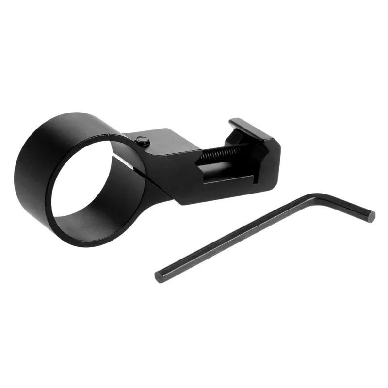 Adapter do montażu bocznego latarki taktycznej 1 cal (25,4 mm) na szynę Weaver 20 mm, do pistoletów zabawkowych, lunet karabinowych, latarki, laseru.